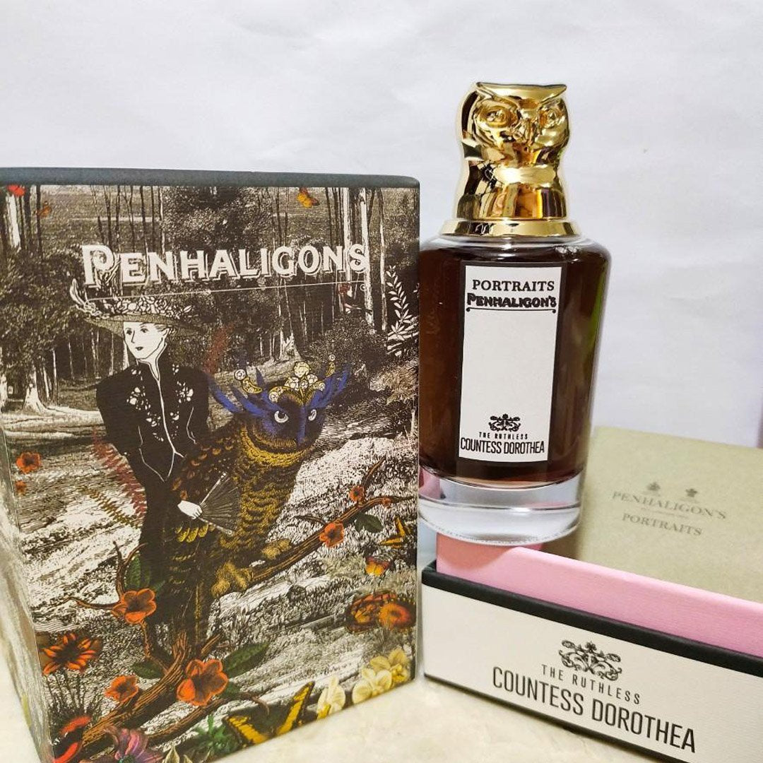 El eau de parfum de La despiadada condesa Dorothea de Penhaligon